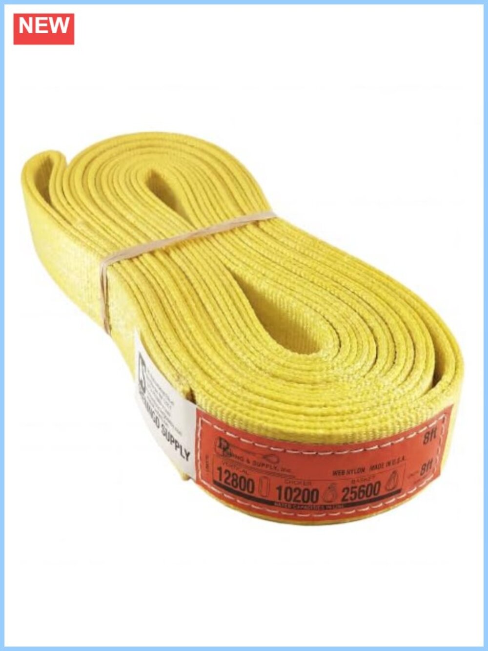 DD Sling 2in x 8ft Nylon Endless Lifting Sling USA Made 12800 lb